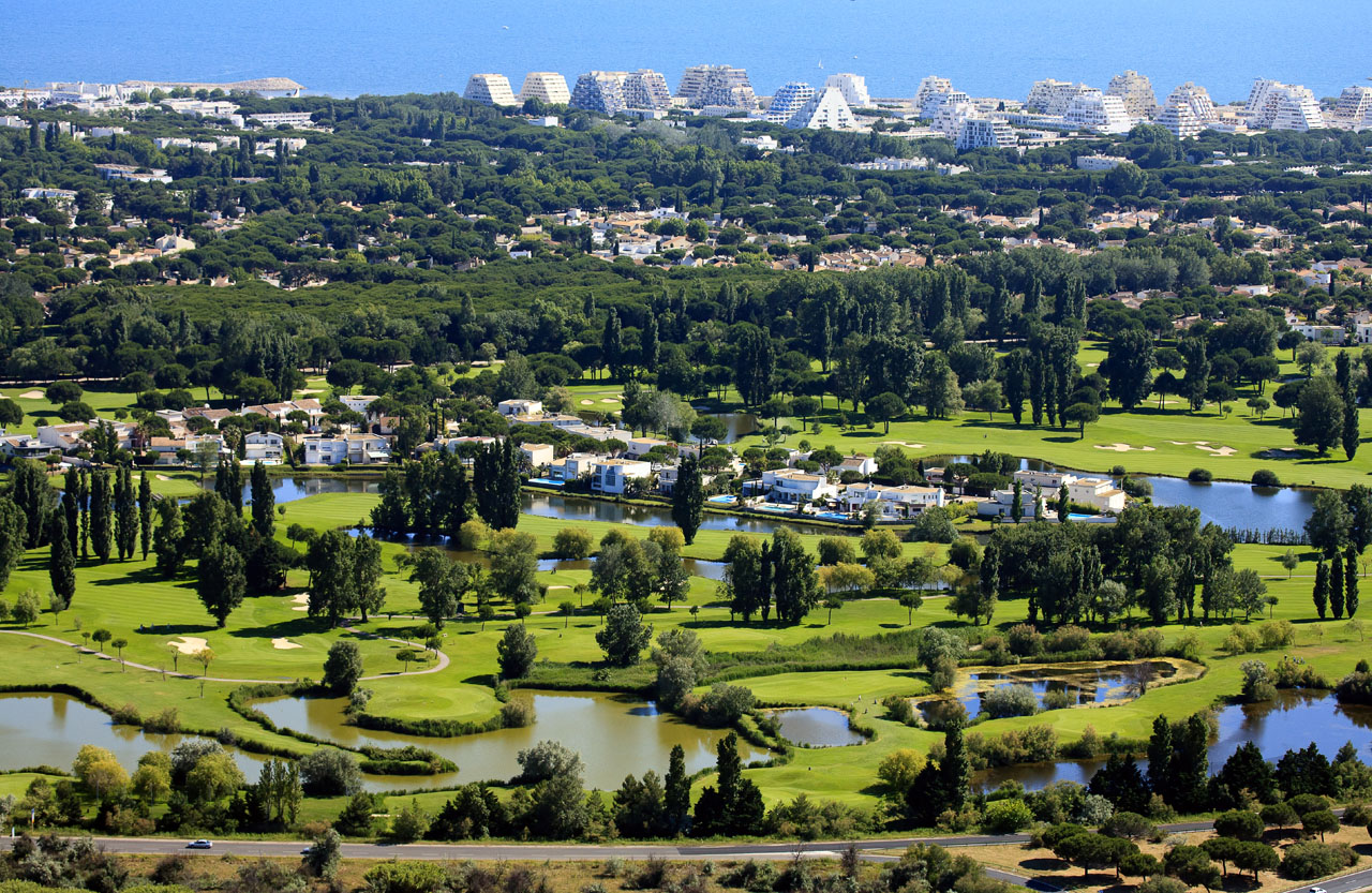 Golf de la Grande Motte Vue Aérienne